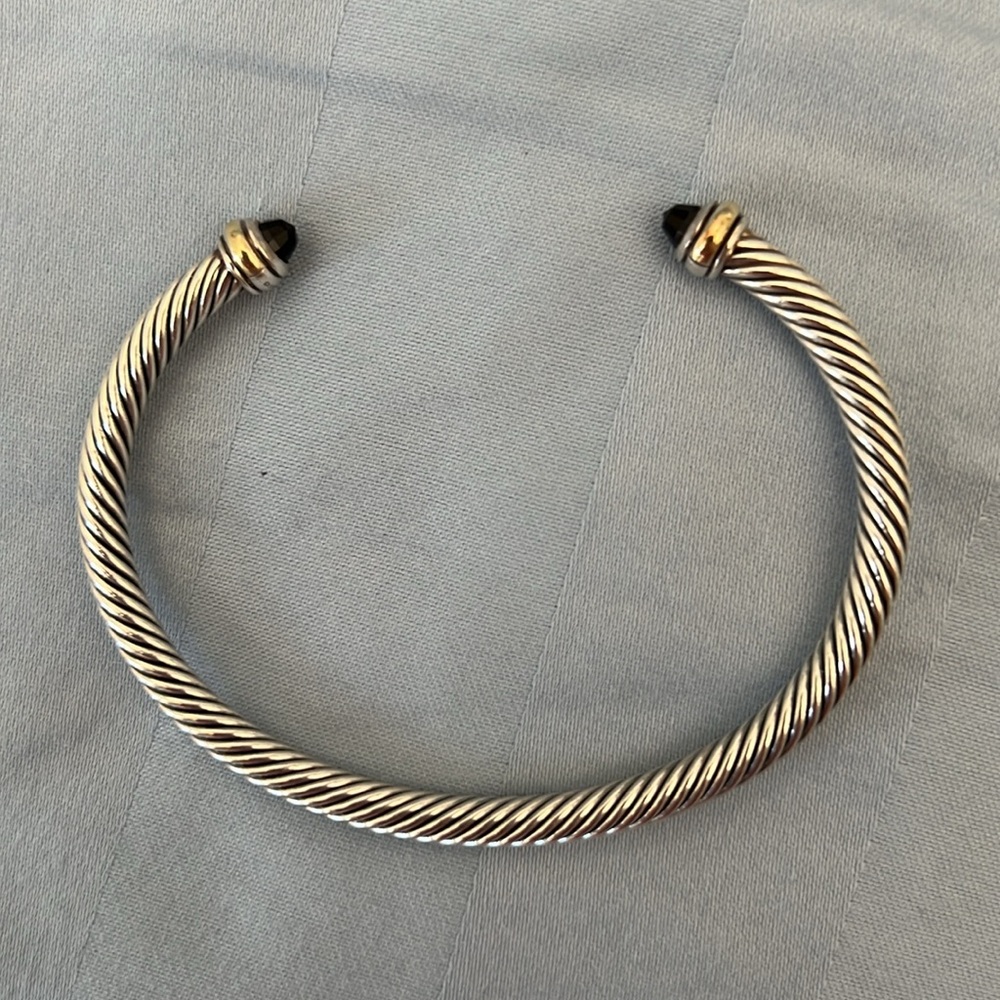 David Yurman Cable Classic Bracelet with 18K Gold & Semiprecious Stones, 4mm - Picture 5 of 7